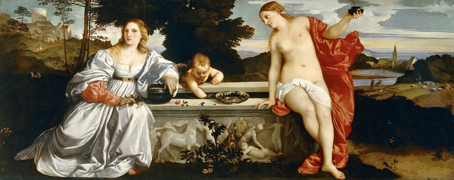 Amor Sacro e Amor Profano, Tiziano, Galleria Borghese, Roma