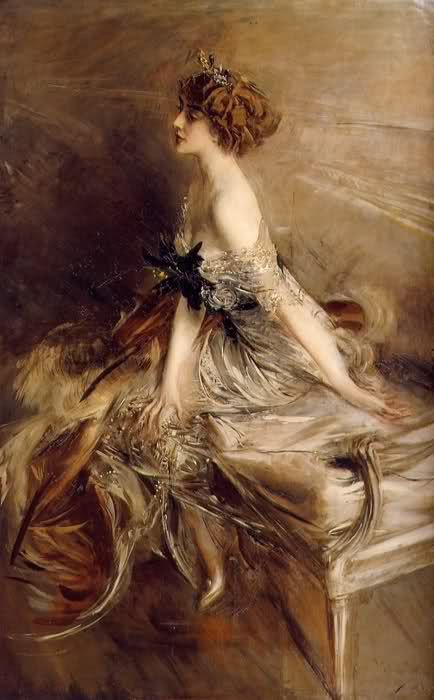 L'immagine raffigura un ritratto di Boldini