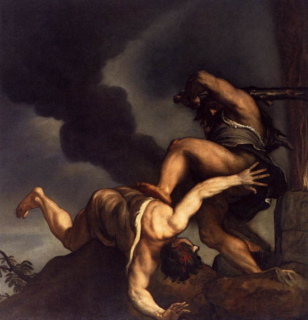 L'immagine raffigura Caino e Abele di Tiziano
