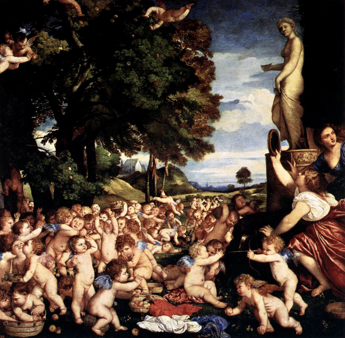 La Festa degli Amorini, Tiziano, Museo del Prado