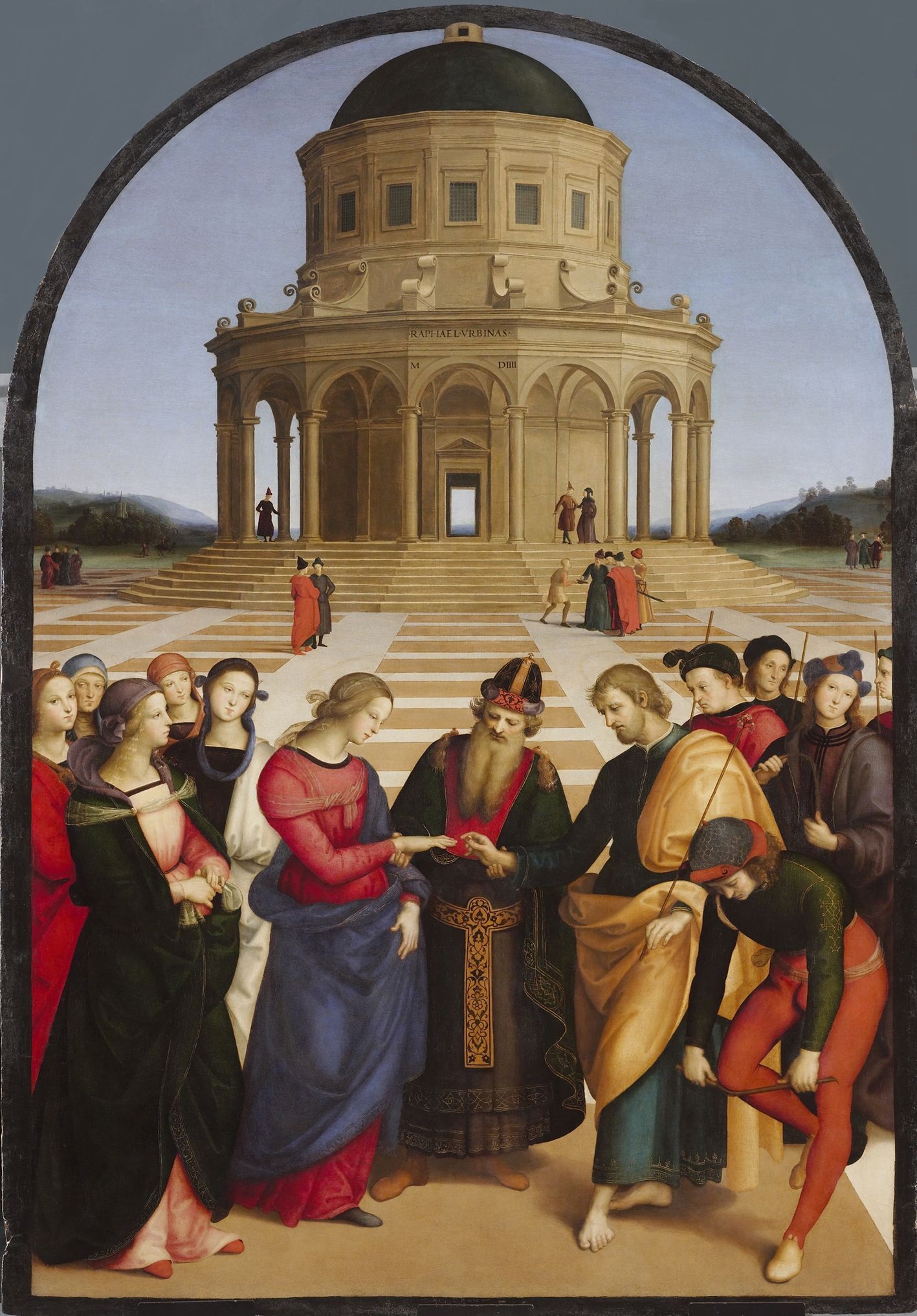 Sposalizio della Vergine, Raffaello, Pinacoteca di Brera