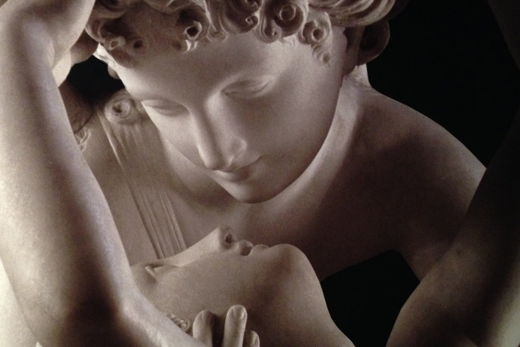 Amore e Psiche, Canova, Musée du Louvre, Parigi, dettaglio